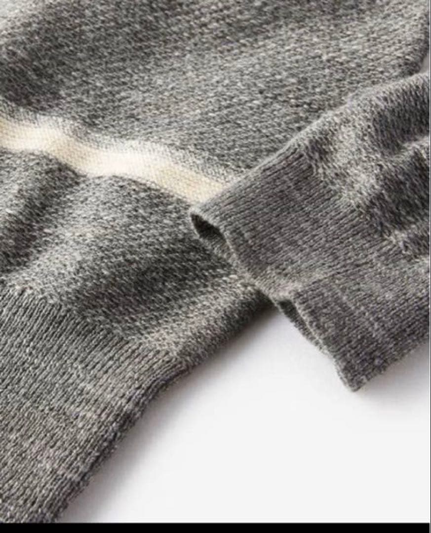 【新品】❣️DoCLASSE ニット セーター ボーダー クルーネック グレー　M — image 5