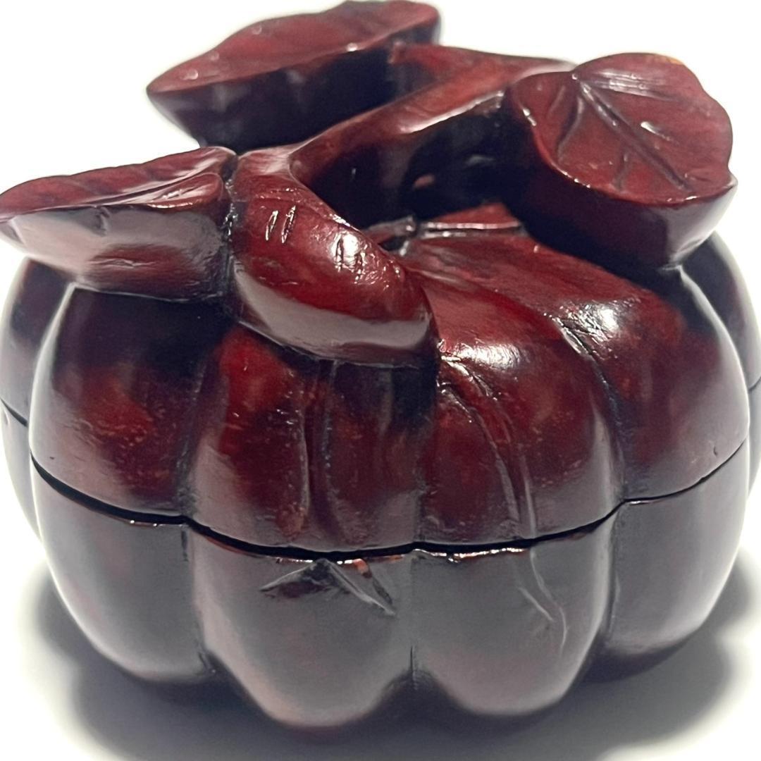 茶道具 香合 カボチャ 中国 骨董 Kogo Pumpkin Antique — image 5