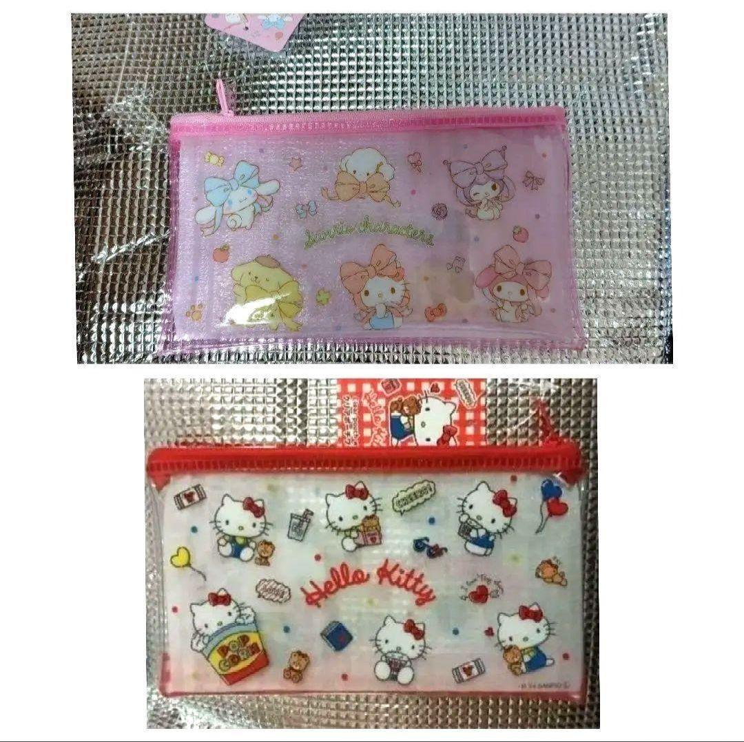 サンリオ クリアポーチワイド ハローキティポムポムプリン 2個セット — image 2