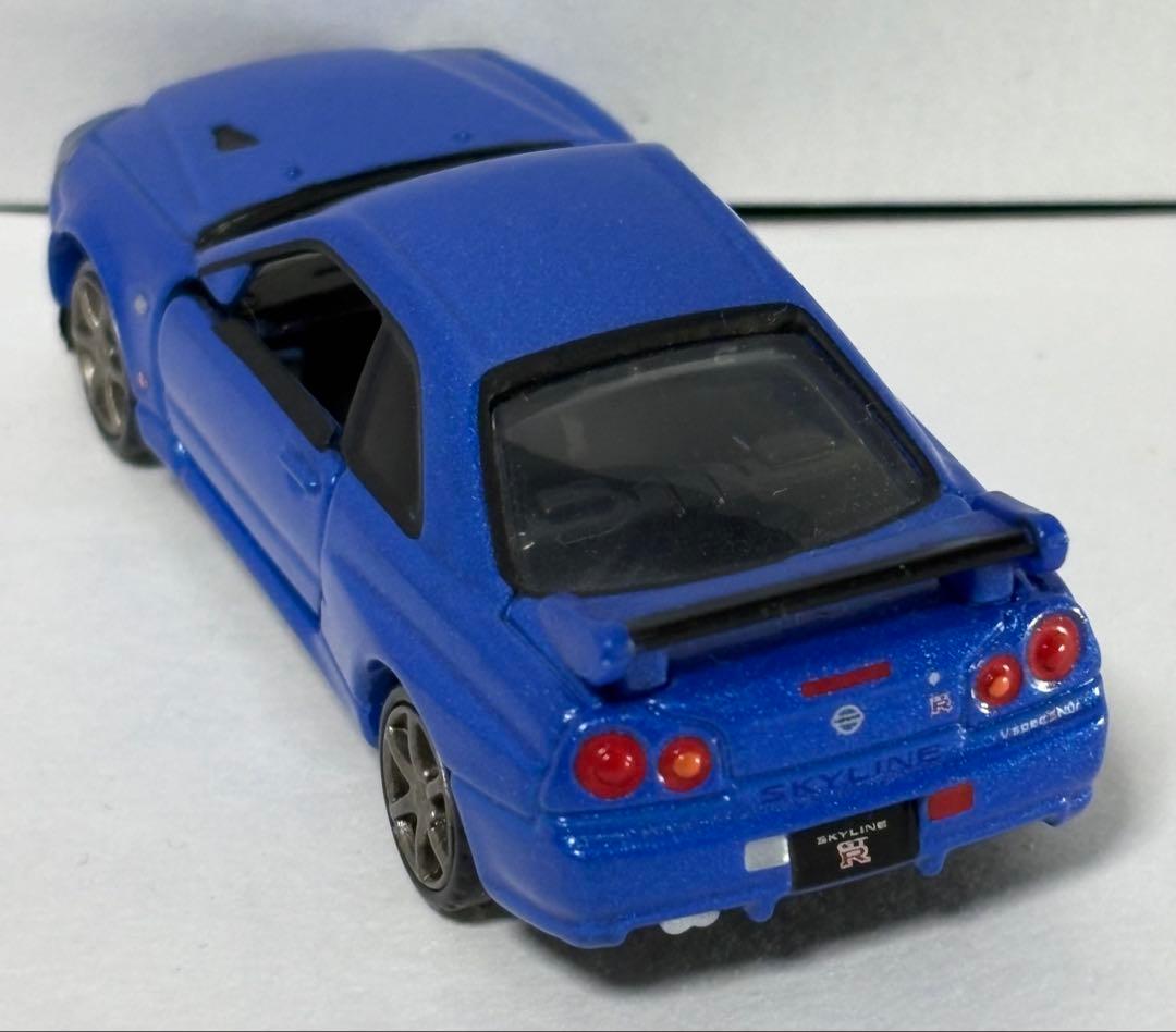トミカ 日産 スカイライン GT-R BNR34 ブルー — image 2