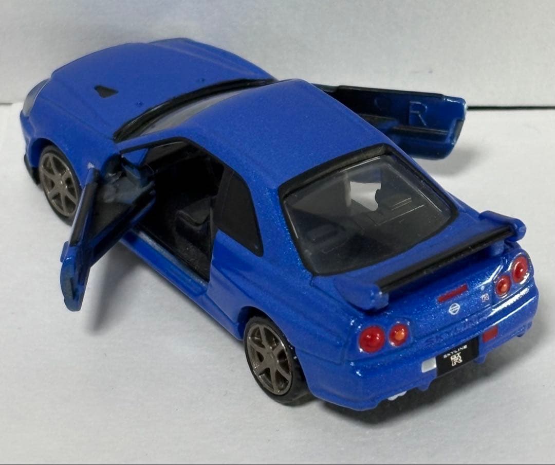 トミカ 日産 スカイライン GT-R BNR34 ブルー — image 4