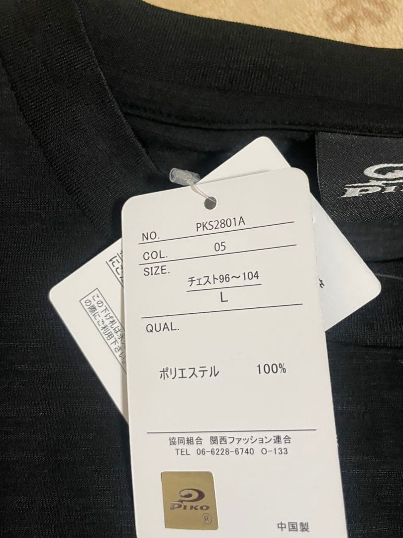 新品 PIKO Tシャツ ブラック Lサイズ — image 5