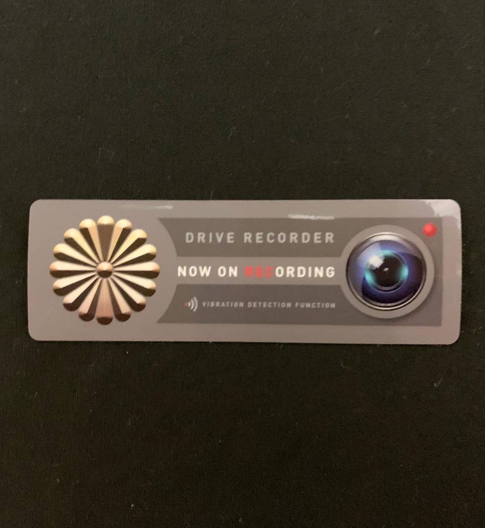 NEW. 菊紋 ドライブレコーダーステッカー ダークグレー 1枚 — image 5