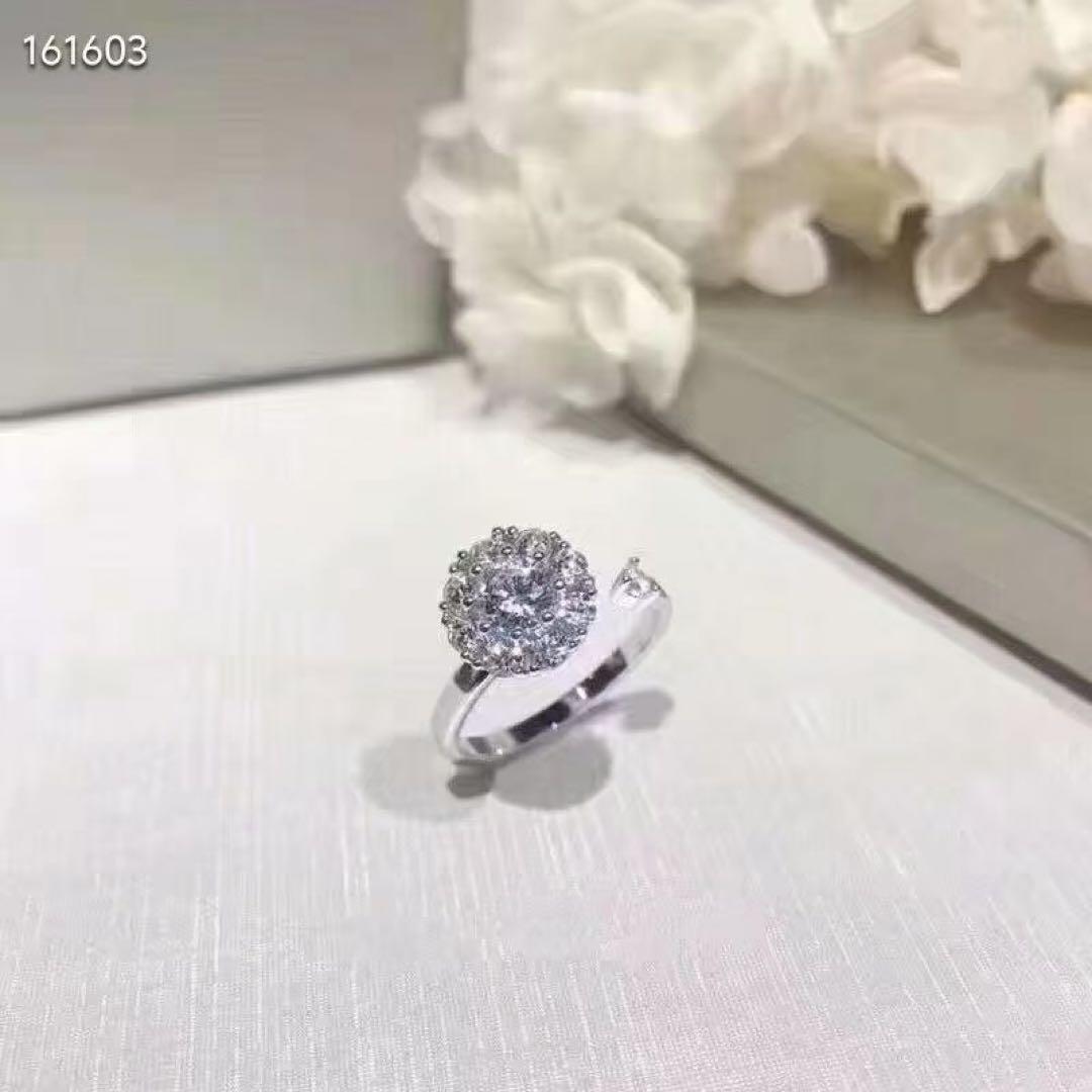 S925 ミツバチ ピアス&回転式 ジルコニア リング セット（赤ボックス付） — image 3
