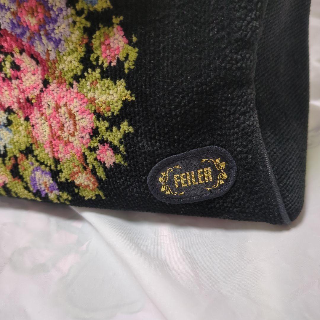 希少 レア FEILER ハンドバッグ 花柄 ゴールドハンドル ヴィンテージ — image 4