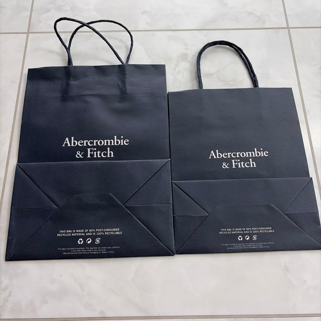 アバクロンビー&フィッチ ショッパー 紙袋 ２枚セット — image 3
