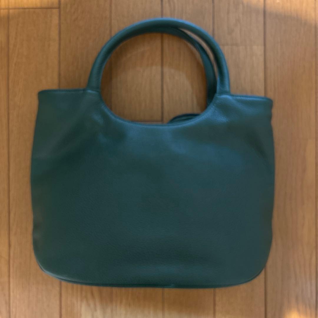 Longchamp ハンドバッグ ダークグリーン レザー — image 2