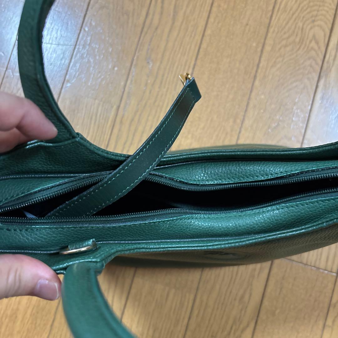 Longchamp ハンドバッグ ダークグリーン レザー — image 4