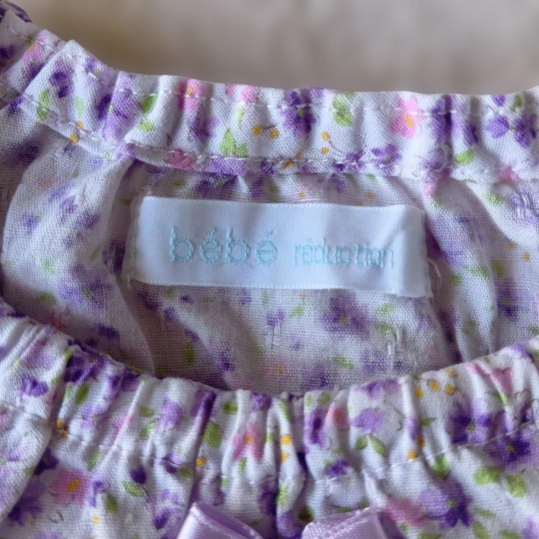 bebe reduction 花柄ワンピース パープル Sサイズ — image 3