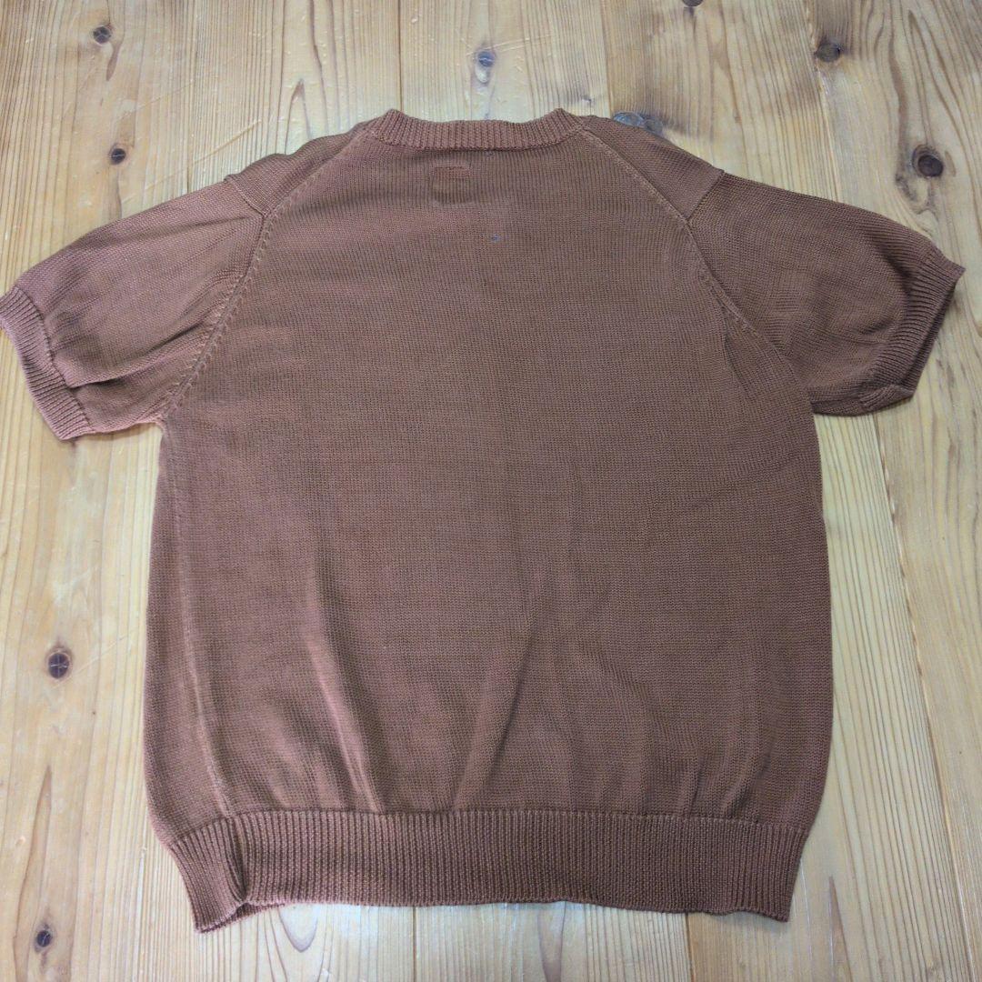 VAN DER STRAETE ブラウン　半袖ニット Sサイズ — image 3