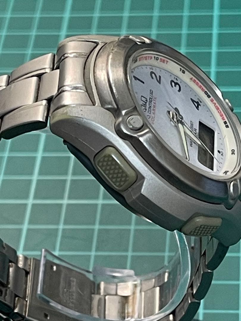 Q&Q SOLARMATE 電波ソーラー アナデジ腕時計 メンズ 稼働品 — image 5