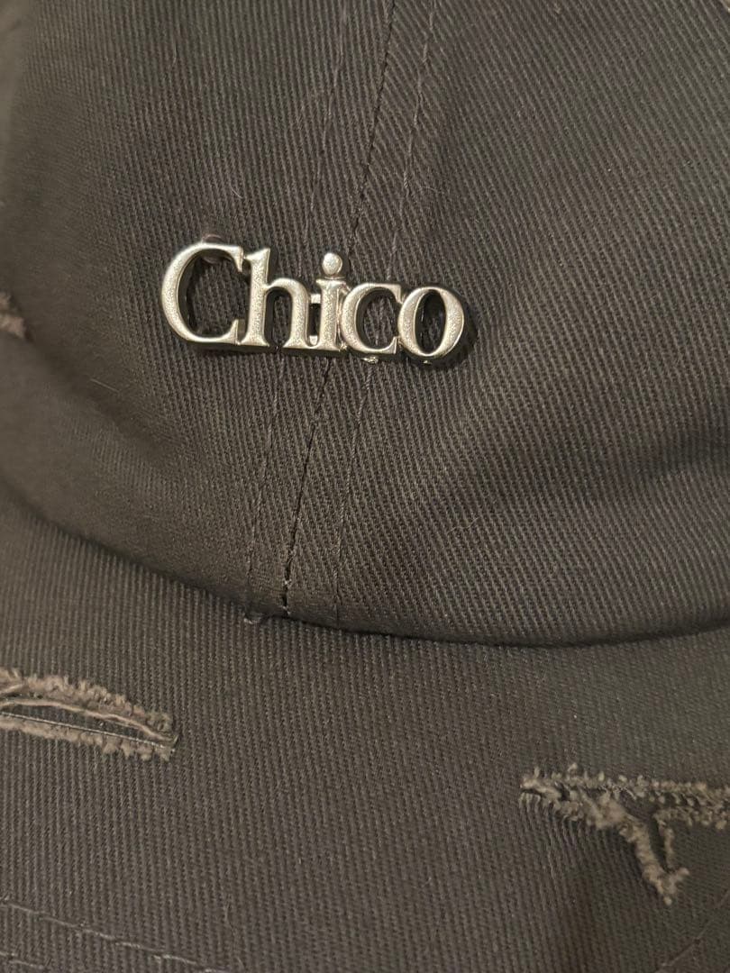 Chico キャップ ダメージ加工 グレー — image 3