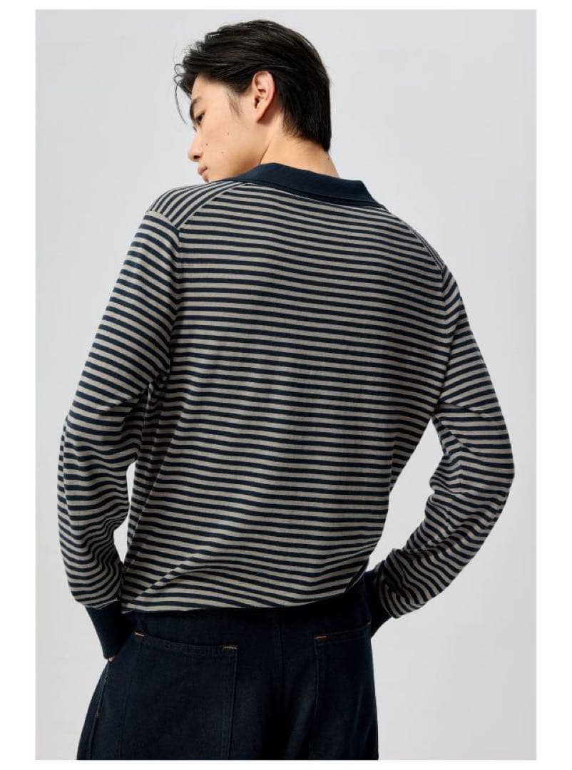 SIMPLE PROJECT STRIPED POLO — image 2