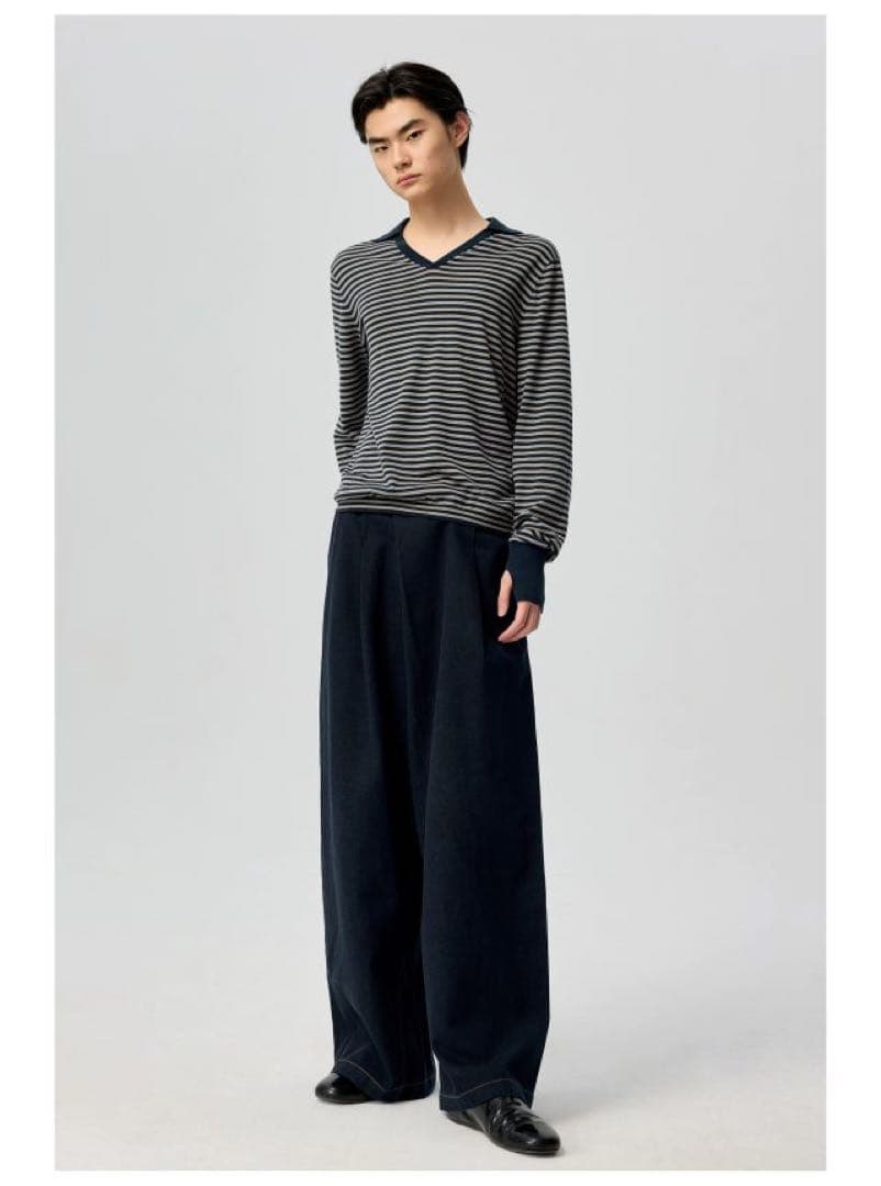 SIMPLE PROJECT STRIPED POLO — image 3