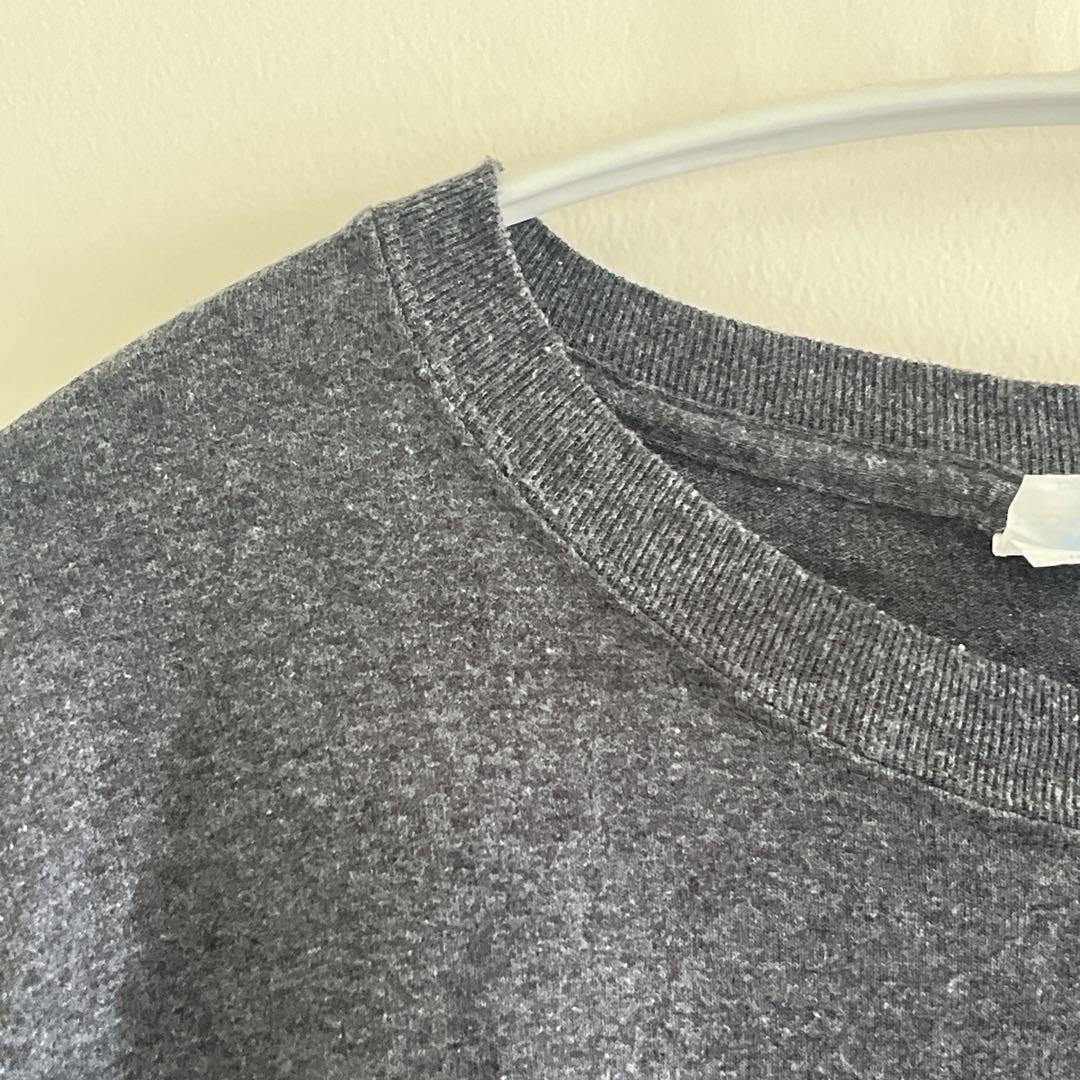 【US古着】PORT&COMPANY 袖プリント ロンT チャコールグレー XL — image 3