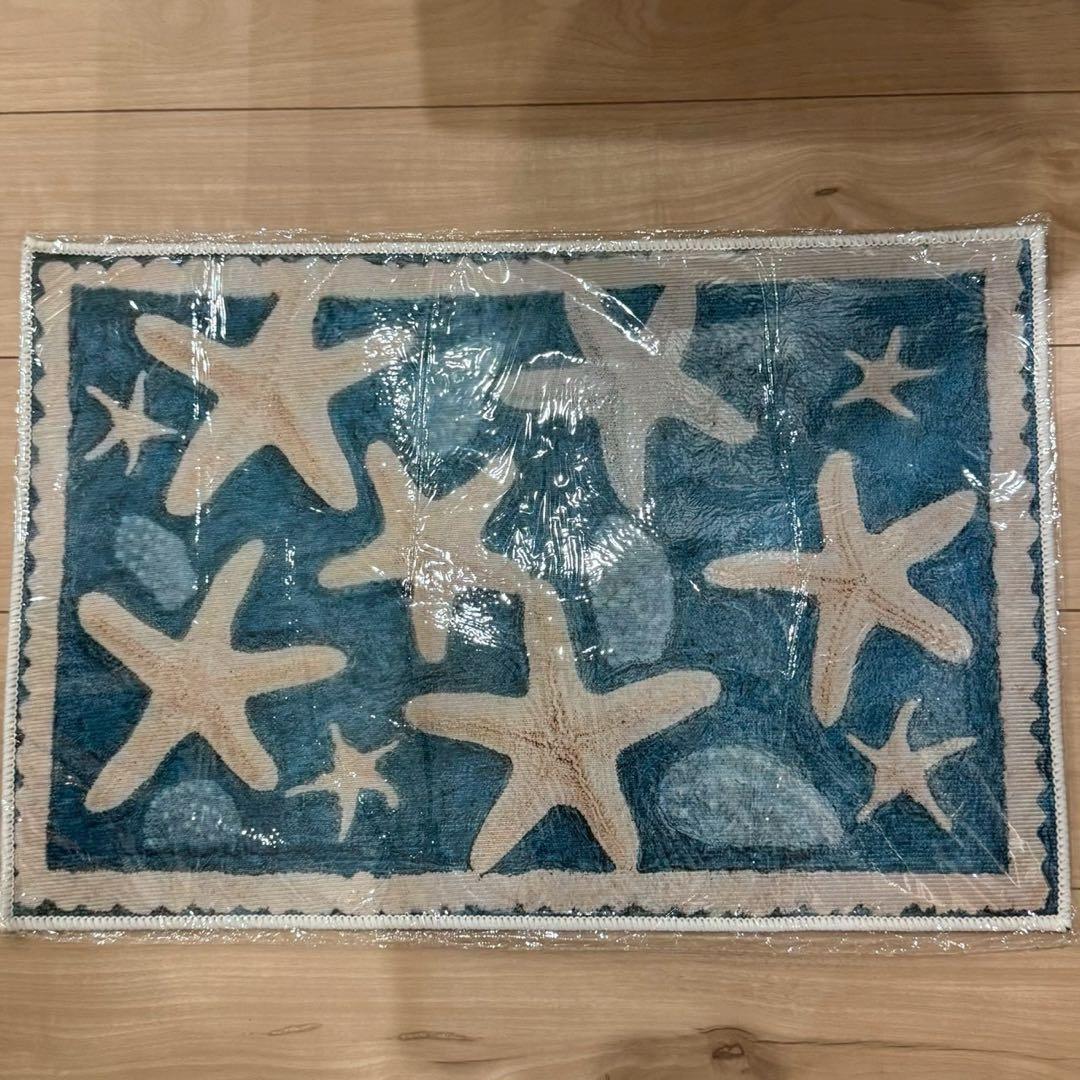 ヒトデ柄 玄関マット 40×60cm 北欧 韓国風 バスマット ふわふわ — image 4