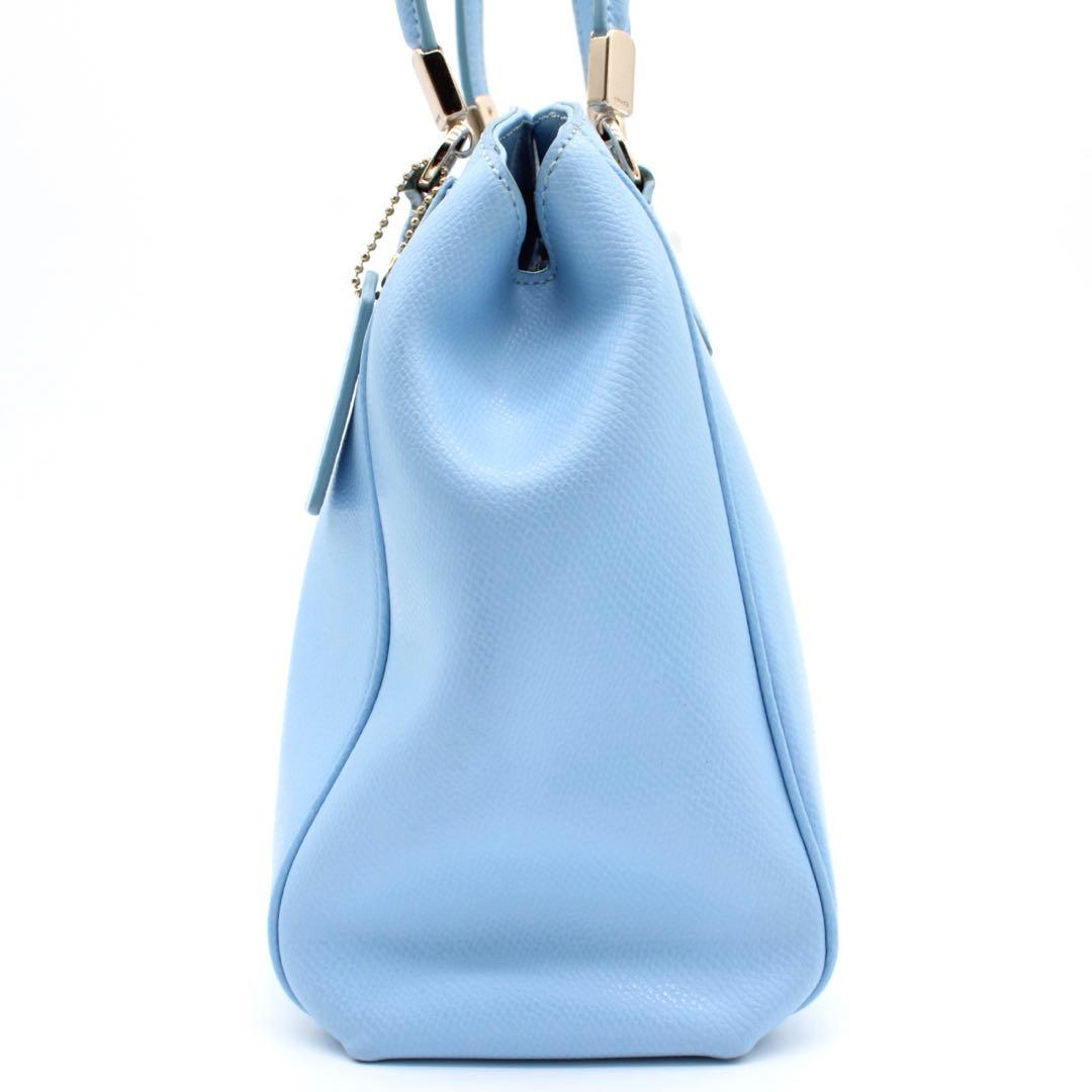 COACH ミネッタ ハンドバッグ 2way ショルダーバッグ ライトブルー — image 4