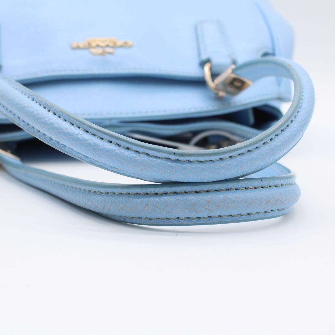 COACH ミネッタ ハンドバッグ 2way ショルダーバッグ ライトブルー — image 5
