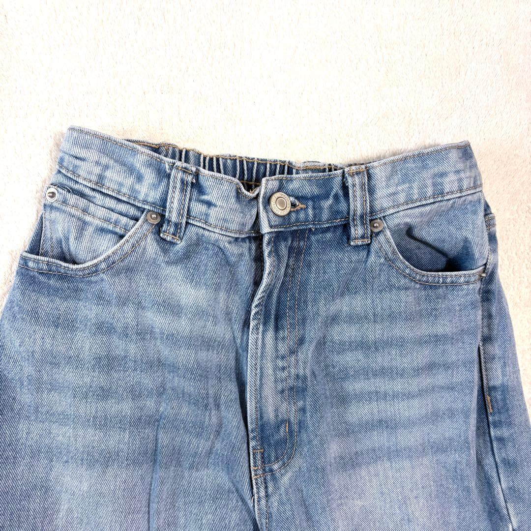 モーメントプラス　シンプルストレートパンツ　ブルー　Mサイズ — image 2