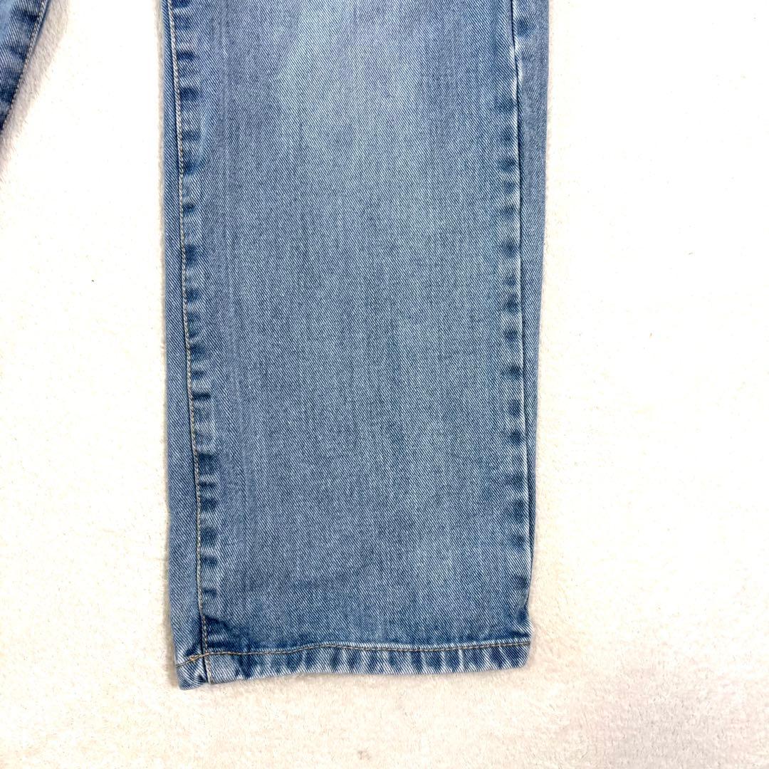 モーメントプラス　シンプルストレートパンツ　ブルー　Mサイズ — image 5