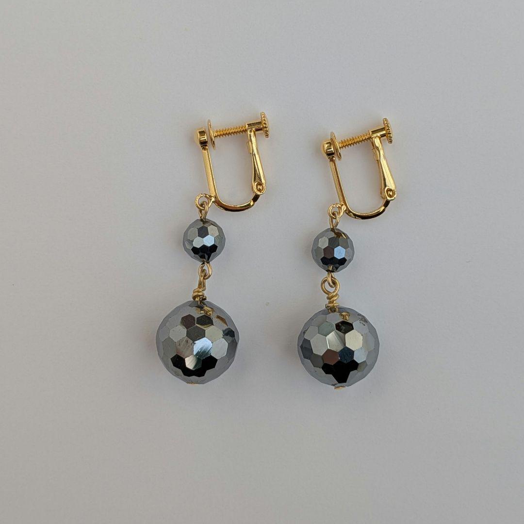 SV テラヘルツ イヤリング 金色金具 6mm 12mm 揺れる ぶら下がり — image 4