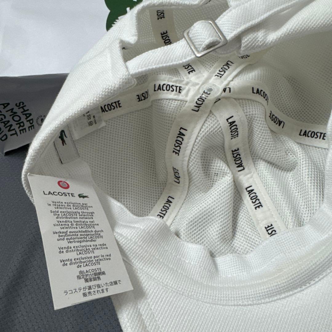 LACOSTE ホワイトキャップ 58cm — image 2