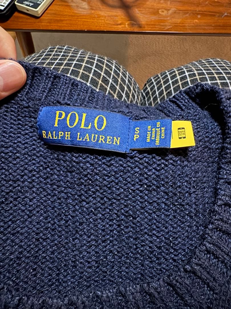 Polo Ralph Lauren ポロベア ニット セーター ネイビー S/P — image 2