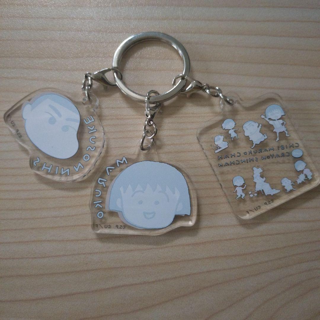 ちびまる子ちゃん クレヨンしんちゃん コラボ おきらく商店　アクリルキーホルダー — image 2