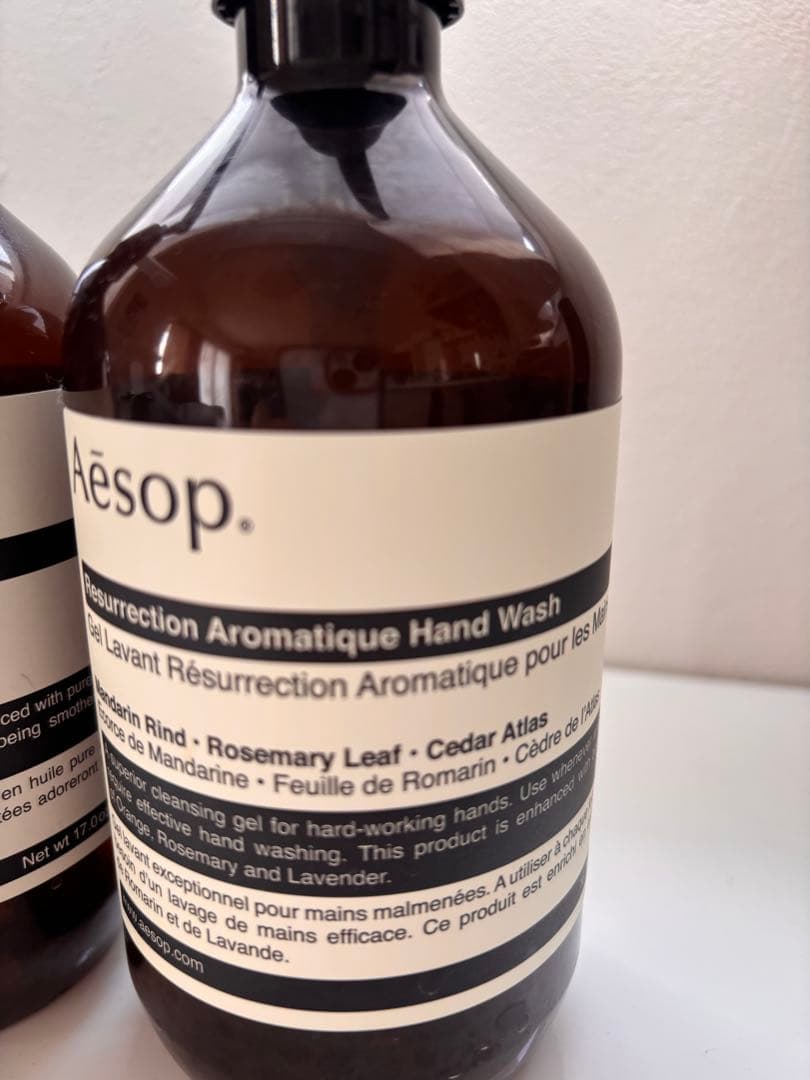 Aesop レスレクション ハンドウォッシュ & ボディバーム　空ボトル — image 3
