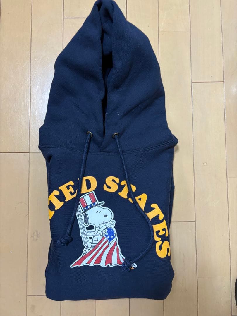 Champion PEANUTS パーカー C5-A108 ネイビー — image 3