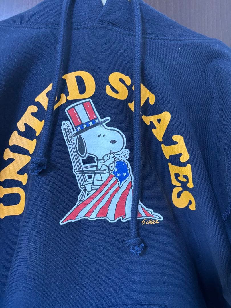 Champion PEANUTS パーカー C5-A108 ネイビー — image 4