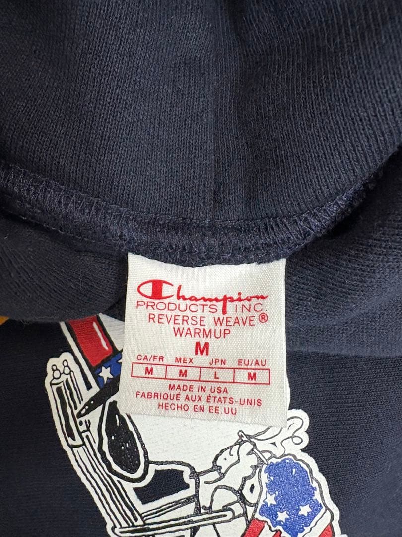 Champion PEANUTS パーカー C5-A108 ネイビー — image 5