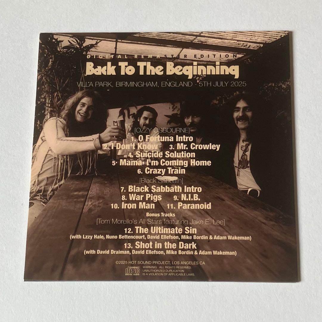 OZZY OSBOURNE&BLACK SABBATH『最期の晩餐』【未開封】 — image 3
