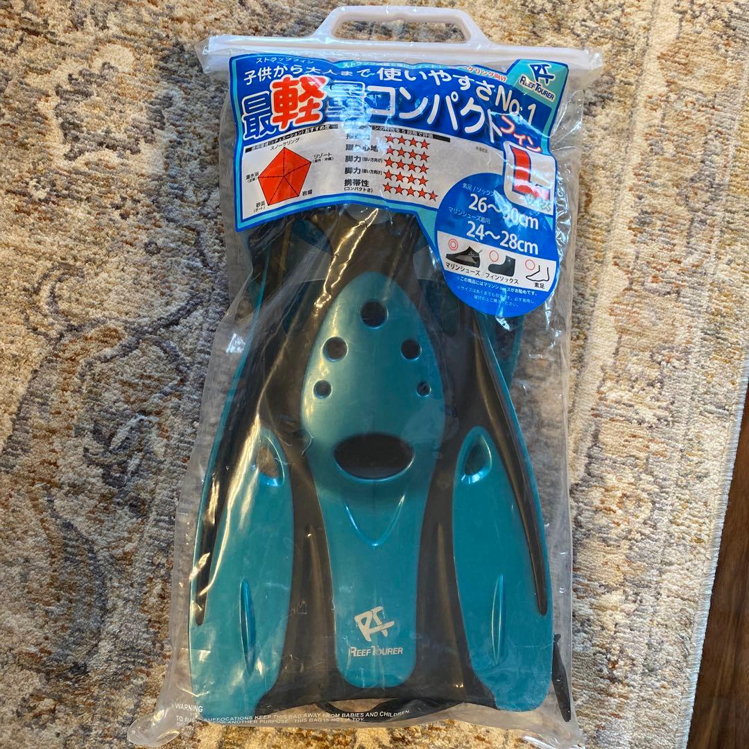 Reef Tourer 最軽量コンパクトフィン Lサイズ２個　取扱説明書付赤　青 — image 2
