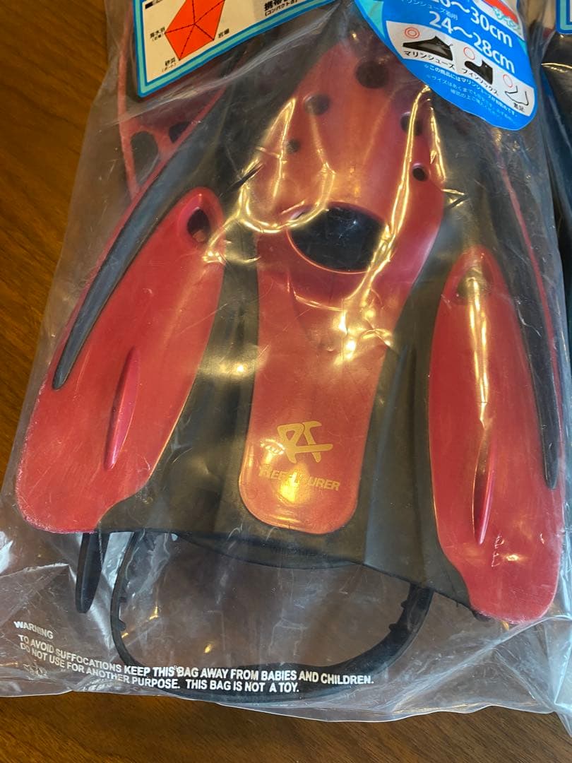 Reef Tourer 最軽量コンパクトフィン Lサイズ２個　取扱説明書付赤　青 — image 5