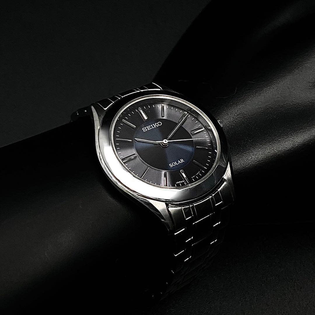 【稼働品】SEIKO ソーラー 腕時計 V181-0A10 メンズ — image 2