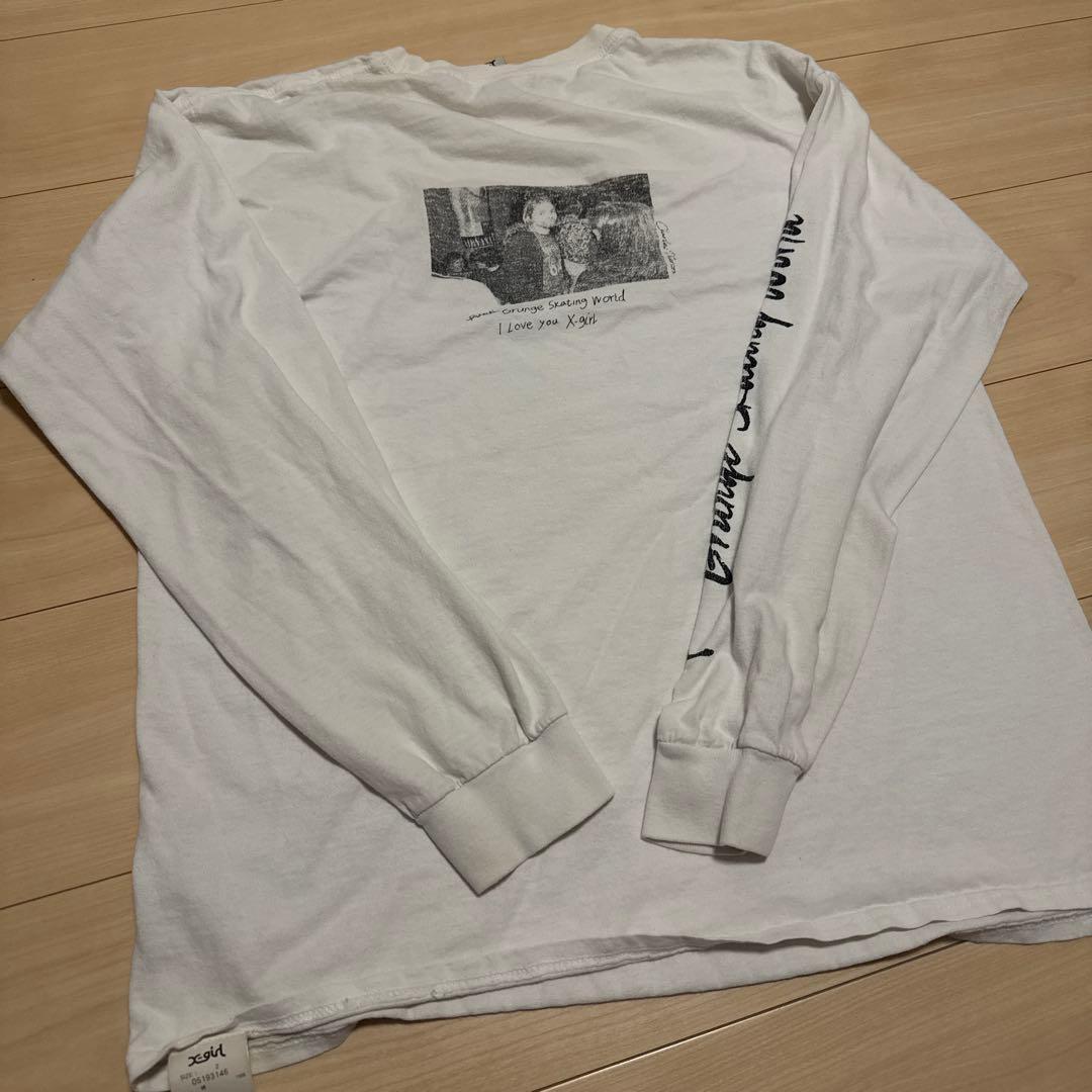 NIRVANA カートコバーンX-girl ロンT 白　長袖 — image 5