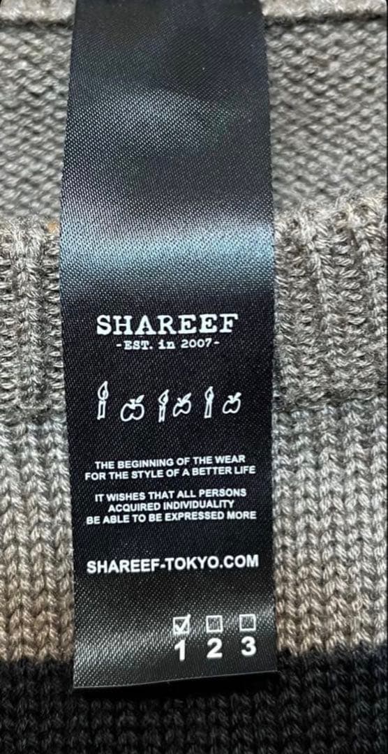 SHAREEF 別注幾何学柄ニット S(サイズ1) — image 2