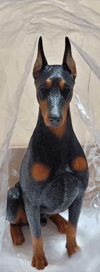 jxkスタジオ　1/6　ドーベルマン　黒　お座り　レジン — image 3