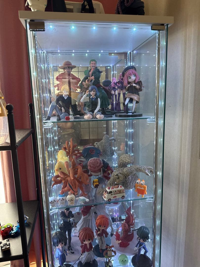 LED照明付き ガラスコレクションケース — image 3
