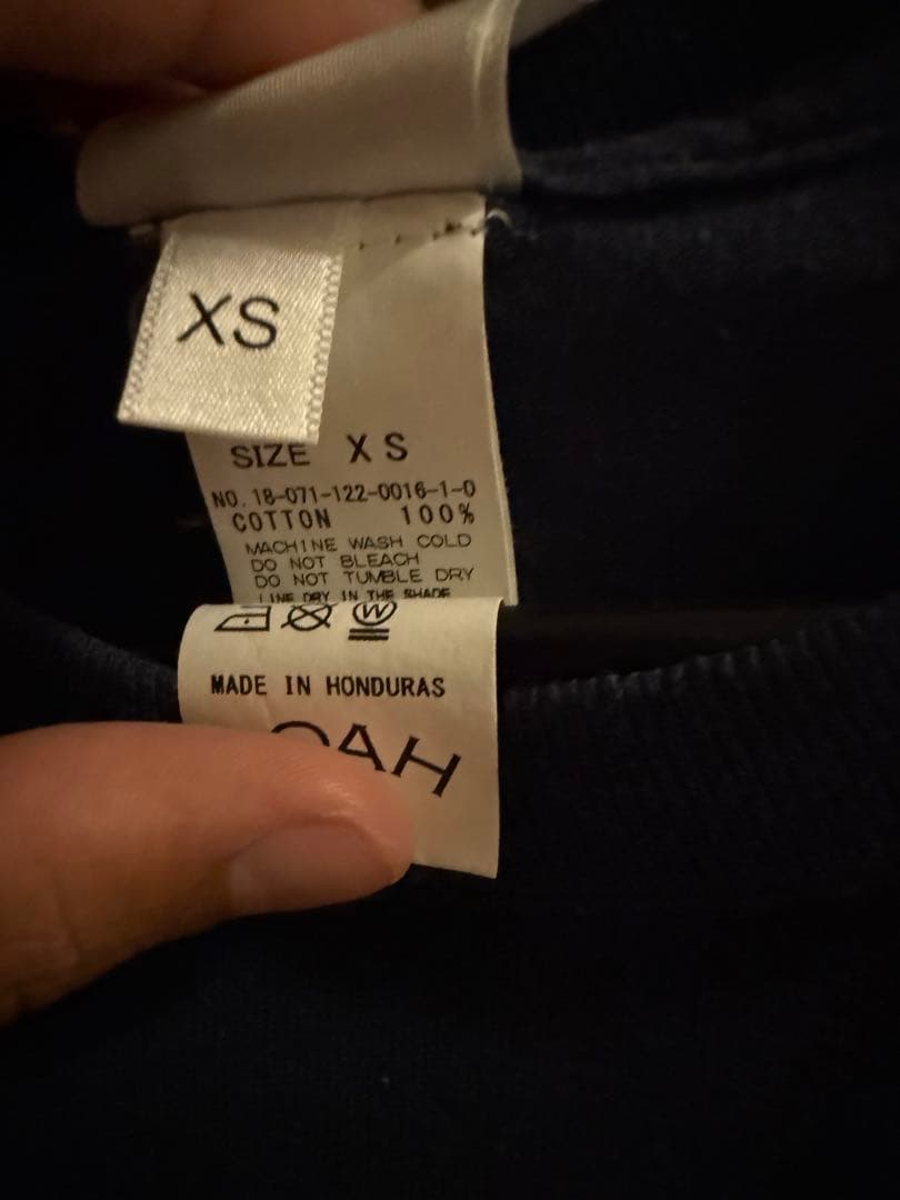 NOAH ロゴ Tシャツ ネイビー XSサイズ — image 3