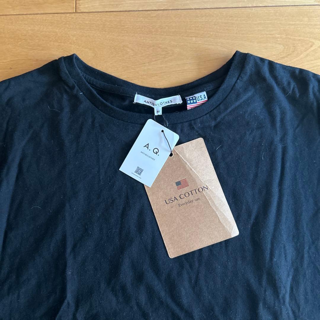 新品 ANTIQULOTHES 袖フリル Tシャツ トップス USAコットン — image 3
