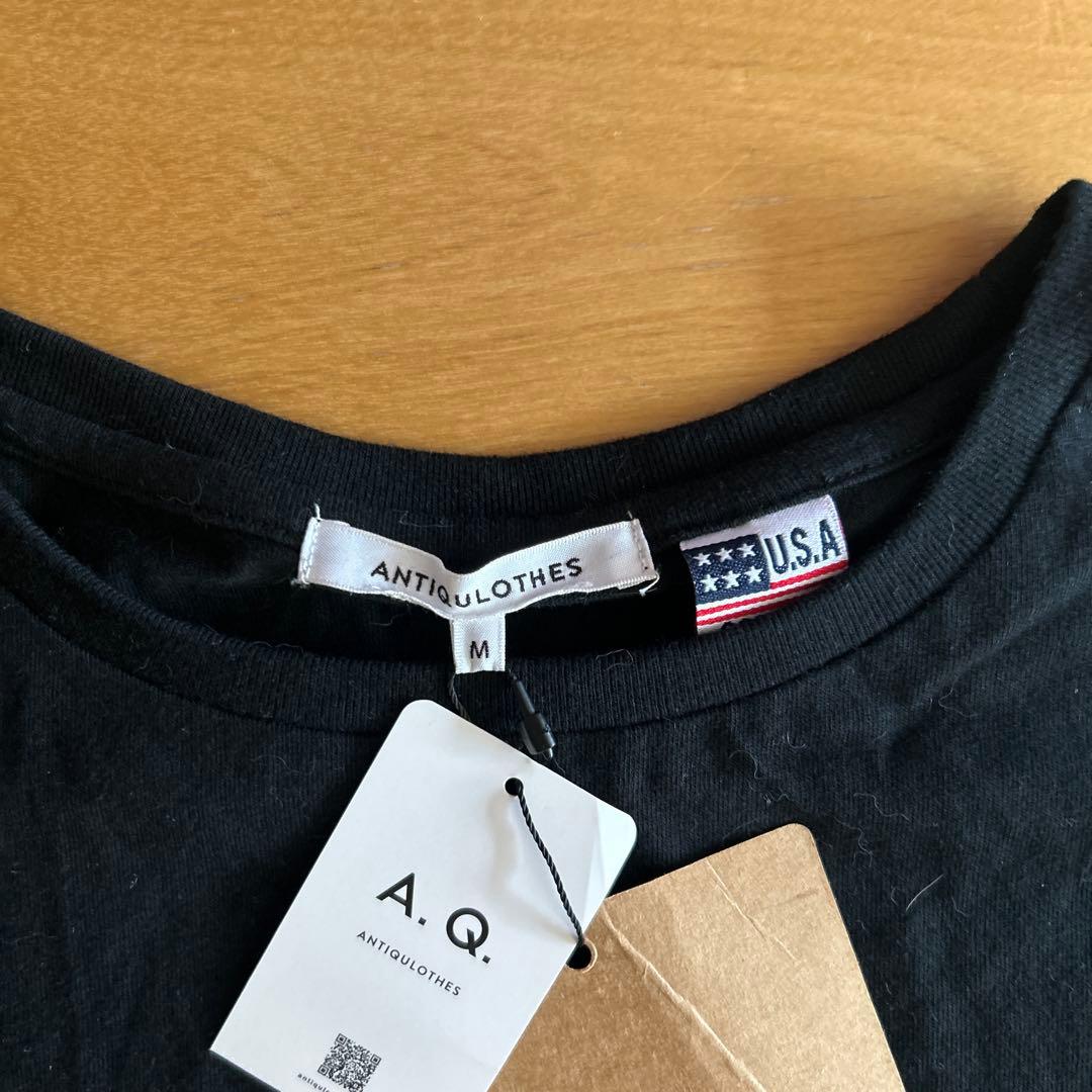 新品 ANTIQULOTHES 袖フリル Tシャツ トップス USAコットン — image 5