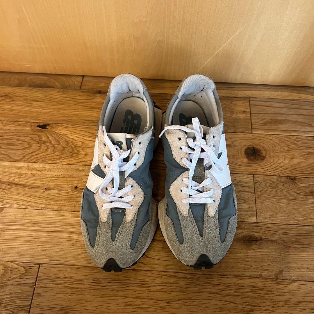New Balance 327 グレー ブルー スニーカー　25.5 — image 3