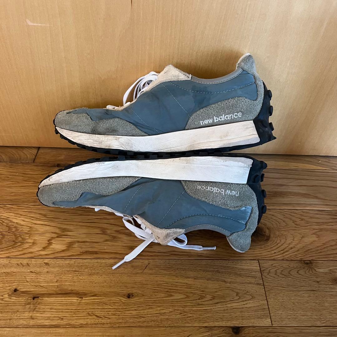 New Balance 327 グレー ブルー スニーカー　25.5 — image 5