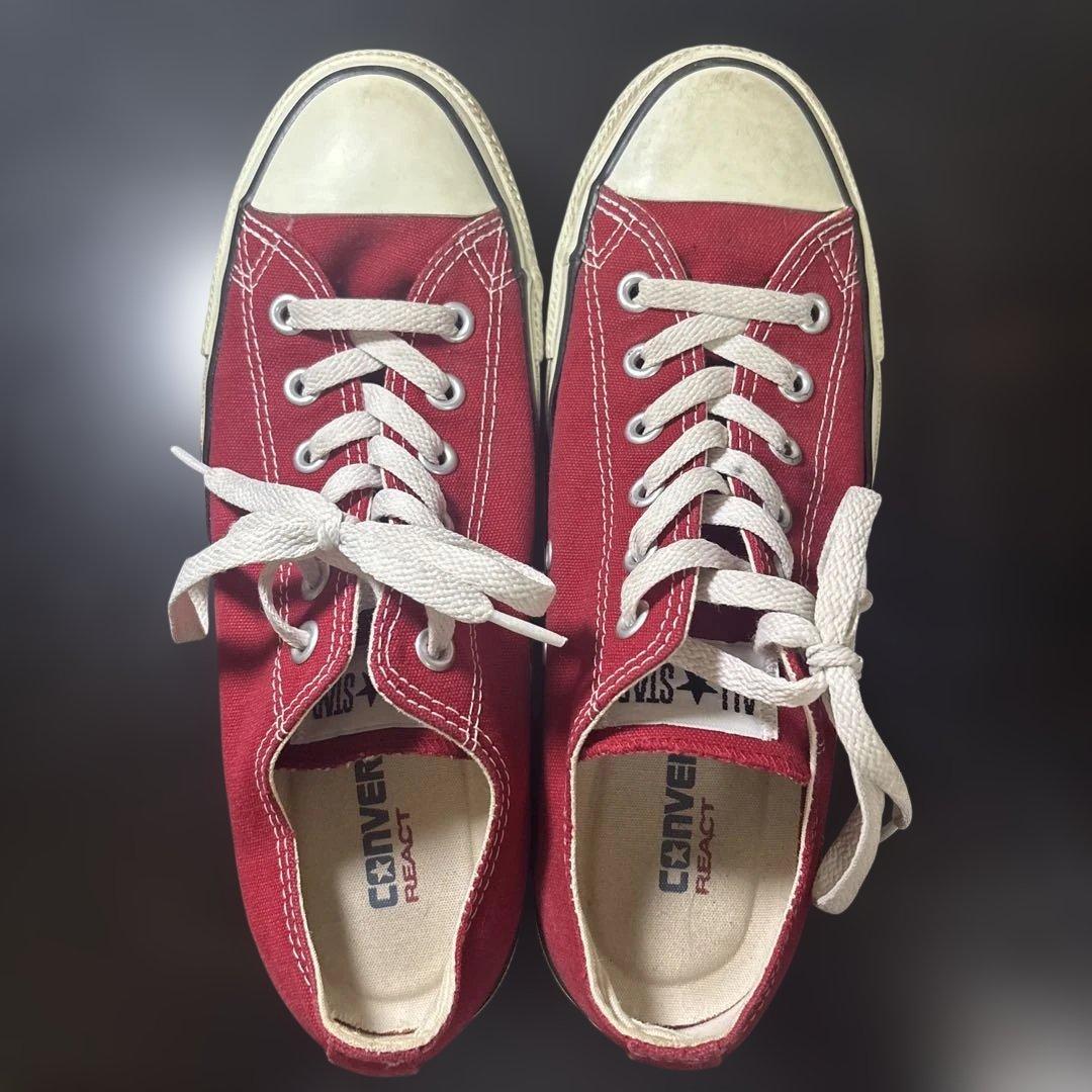 コンバース オールスター CONVERSE スニーカー 赤 レッド ox — image 2