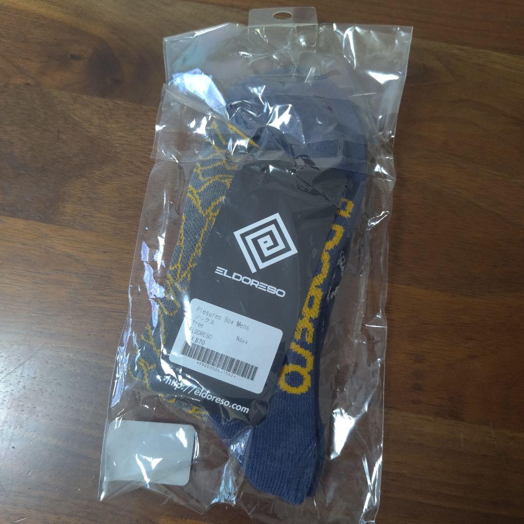 ELDORESO Plesures Sox Mens Navy エルドレッソ靴下 — image 2