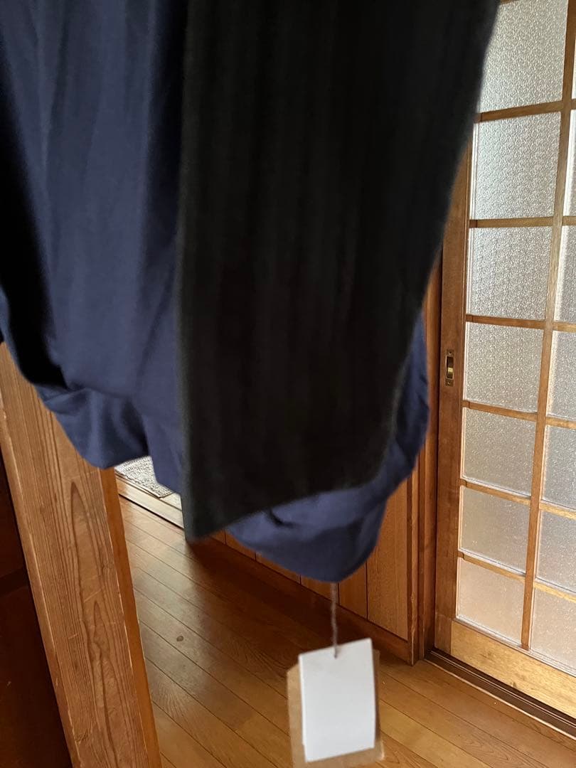 ソウルベリー　異素材切り替え 長袖プルオーバー ネイビー×ブラック　Lサイズ — image 4