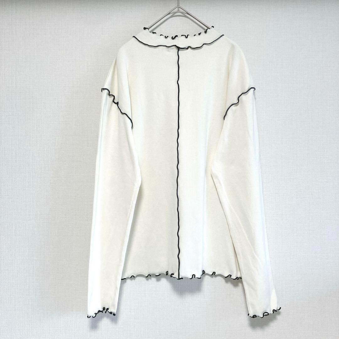 sweet fleur 長袖Tシャツ　カットソー　ホワイト　L — image 2