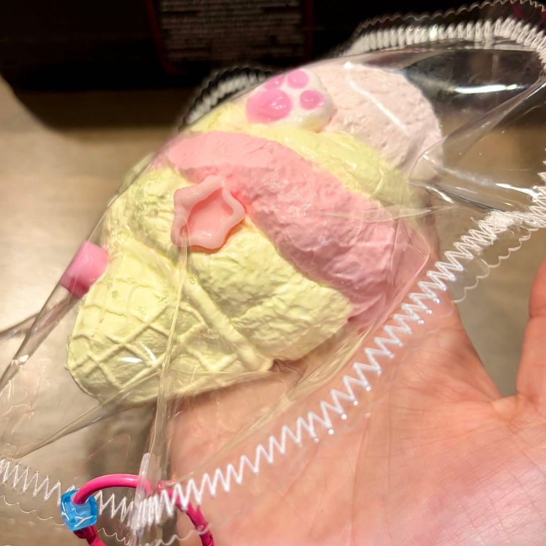 【在庫1】taonini タオニニ スクイーズ もちもち　コーンアイス　ピンク — image 4